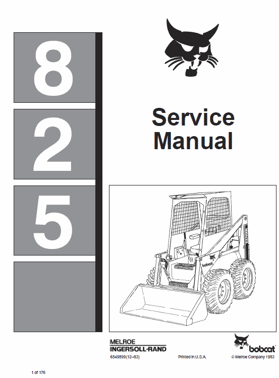 Bobcat 843, 843B Skid Steer Loader Pdf Repair Service Manual (Pb. No. 6566091 6-12)