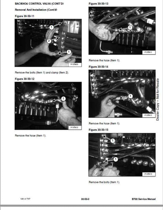 Bobcat B700 Backhoe Loader Pdf Repair Service Manual