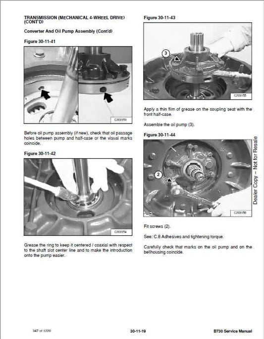 Bobcat B780 Backhoe Loader Service Repair Manual (Pb. No. 7286757enus (02-19) (c))