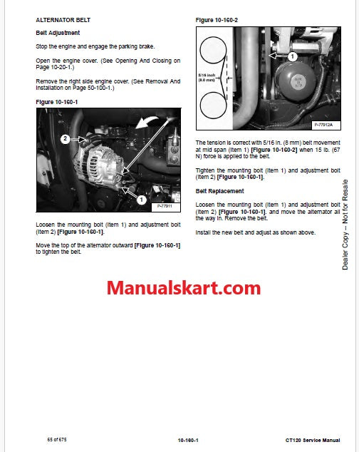 Bobcat S220 Skid Steer Loader Pdf Repair Service Manual (Pb no. 6987038 en)