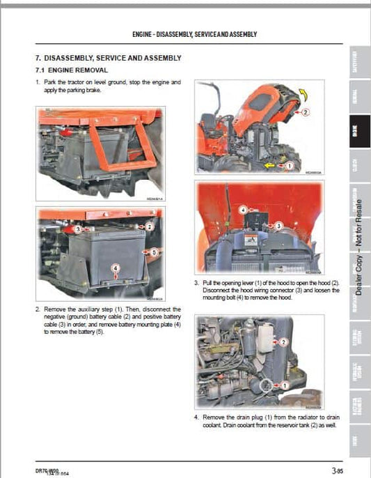 Bobcat CT4045, CT4050, CT 4058 HST Compact Tractor Pdf Repair Service Manual (Pb. No. 7400445ENUS 01-20 0) 2020