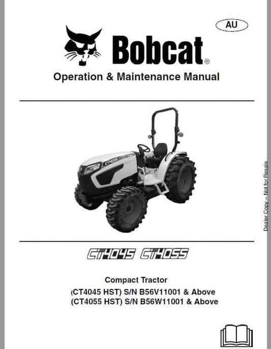 Bobcat CT4045, CT4055 HST Compact Tractor Pdf Repair Service Manual (Pb. No. 7412981ENUS 07-20 0)