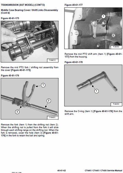 Bobcat CT440, CT445, CT450 Compact Tractor Pdf Repair Service Manual 3