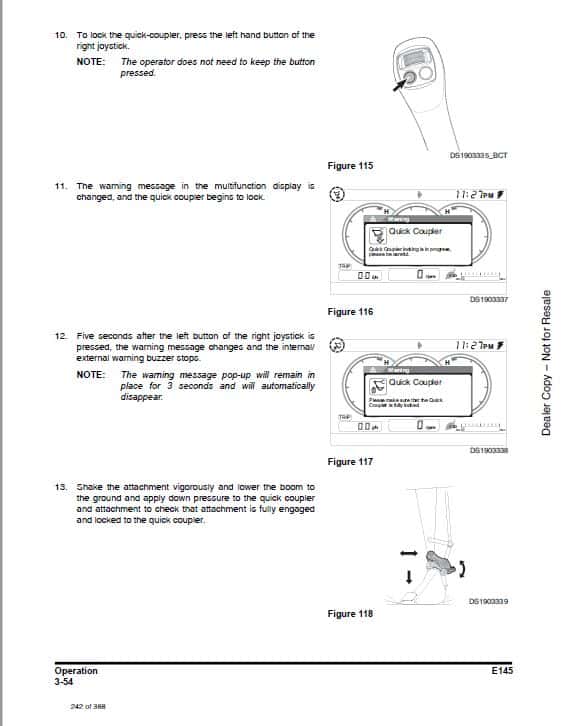 Bobcat E145 Compact Excavator Pdf Repair Service Manual (p. Nb. 7387076enus 07-20 B) 3