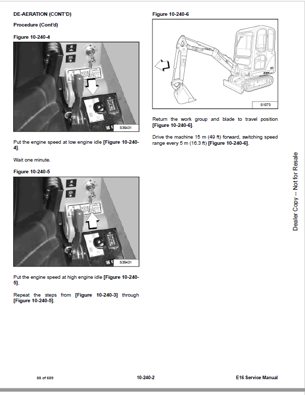 Bobcat E16 Compact Excavator Pdf Repair Service Manual (p. Nb. 6989424enus 10-14 C)