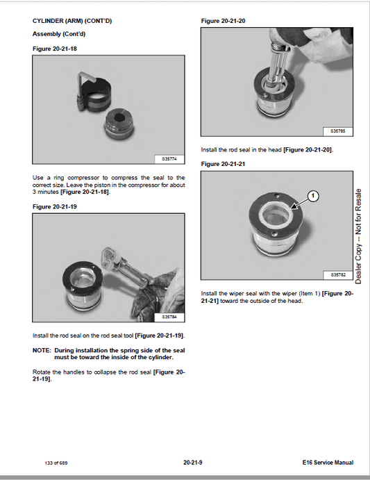 Bobcat E16 Compact Excavator Pdf Repair Service Manual (p. Nb. 6989424enus 10-14 C)