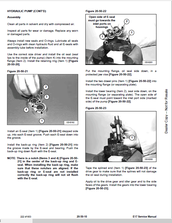 Bobcat E17 Compact Excavator Pdf Repair Service Manual Download