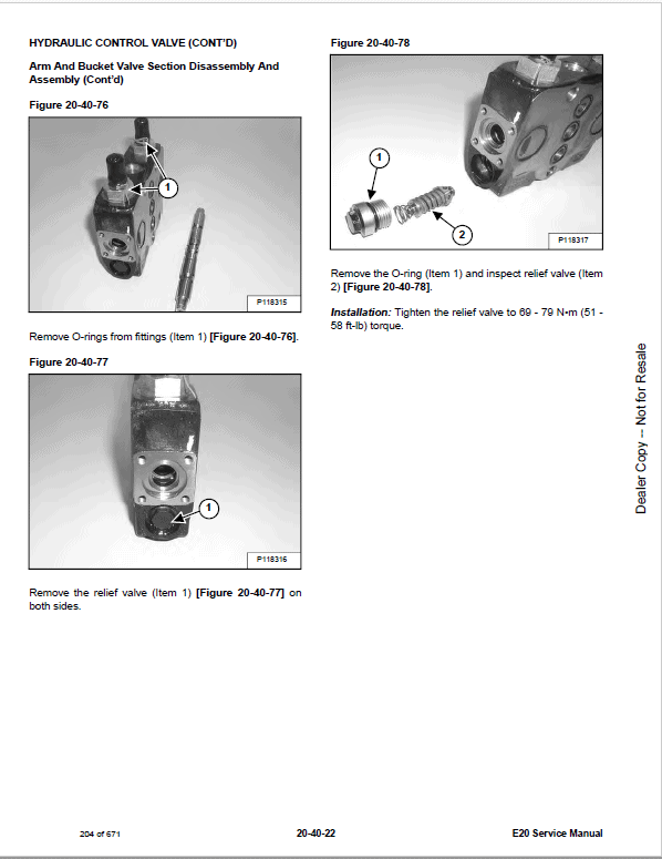 Bobcat E20 Compact Excavator Pdf Repair Service Manual Download