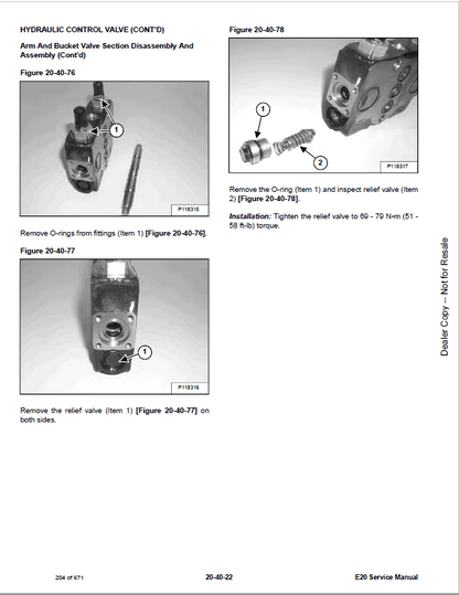 Bobcat E20 Compact Excavator Pdf Repair Service Manual (Pb. No. 7255008enus 04-18 A) 2