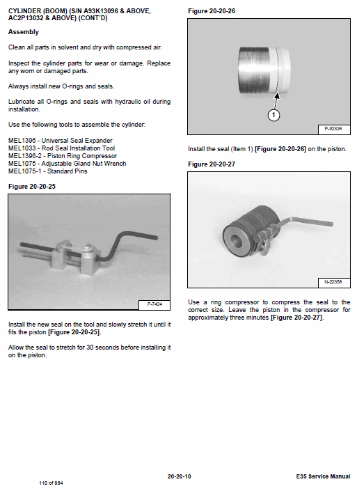 Bobcat E35 Compact Excavator Pdf Repair Service Manual (Pb. No. 6987276enus 05-18 K)