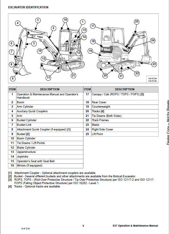 Bobcat E37 Compact Excavator Pdf Repair Service Manual Download