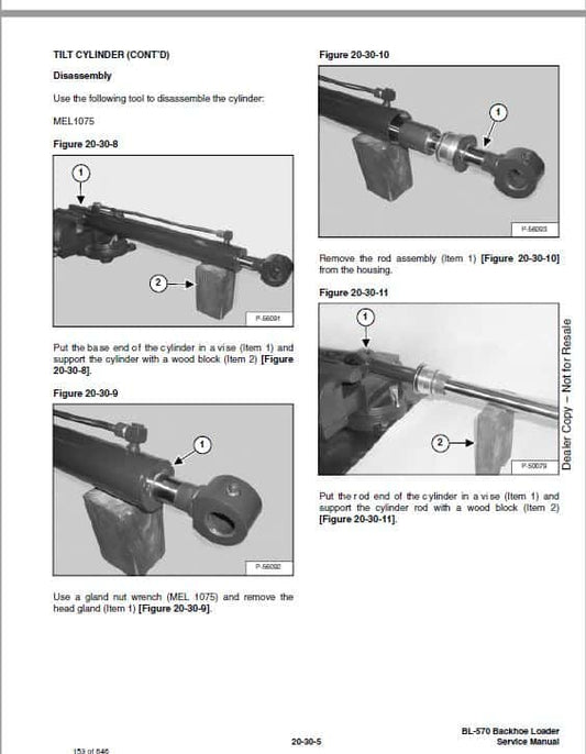 Bobcat Equipment's Pdf Repair Service Manual Download