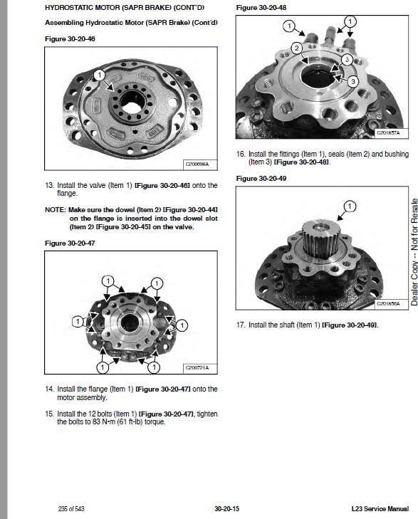 Bobcat L23 Small Articulated Loader Pdf Repair Service Manual Download