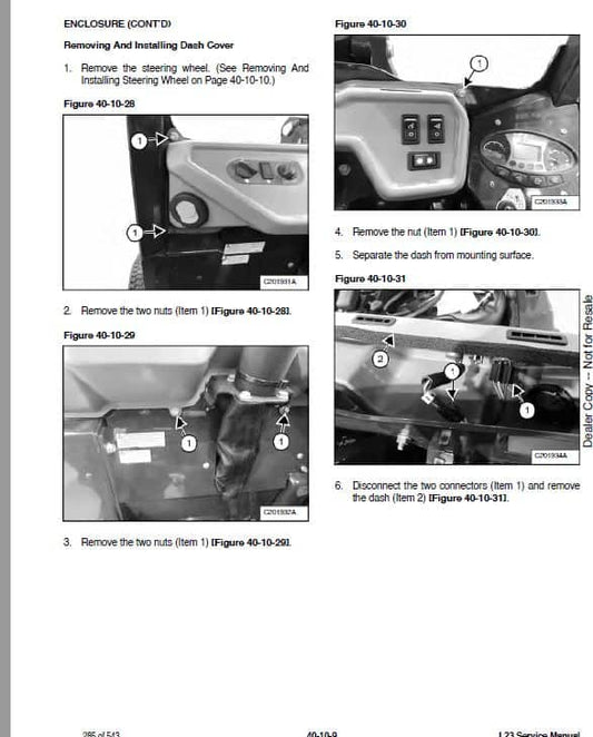 Bobcat L23 Small Articulated Loader Pdf Repair Service Manual (Pb. No. 7389393enus 11-20 C)