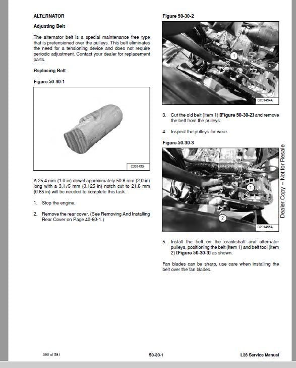 Bobcat L28 Small Articulated Loader Pdf Repair Service Manual (Pb. No. 7389400enus 11-20 B) 3