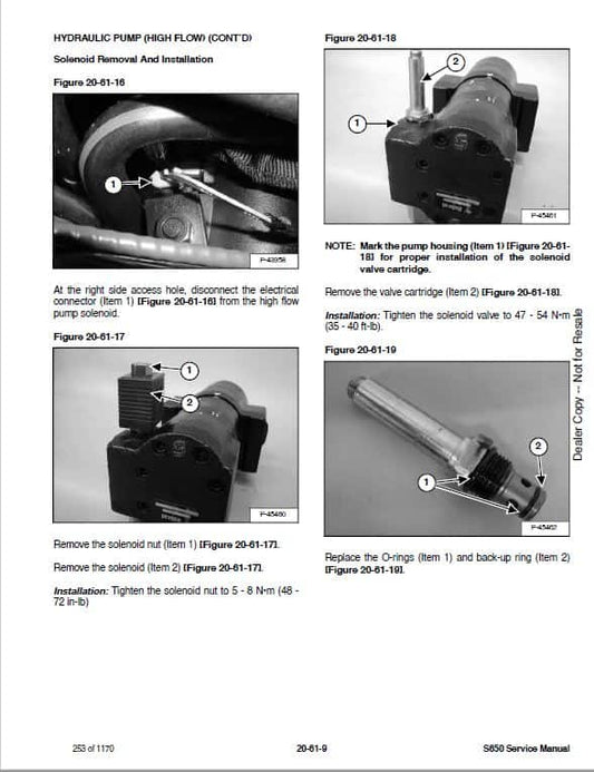 Bobcat Equipment's Pdf Repair Service Manual Download