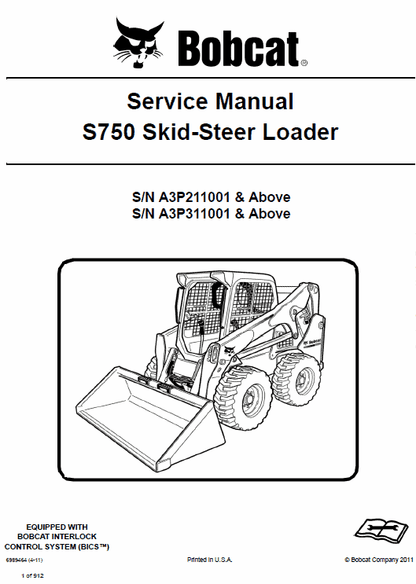 Bobcat S750 Skid Steer Loader Pdf Repair Service Manual