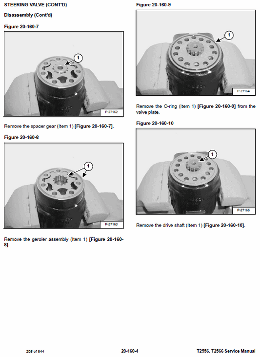 Bobcat T2556, T2566 Telescopic Handler Pdf Repair Service Manual