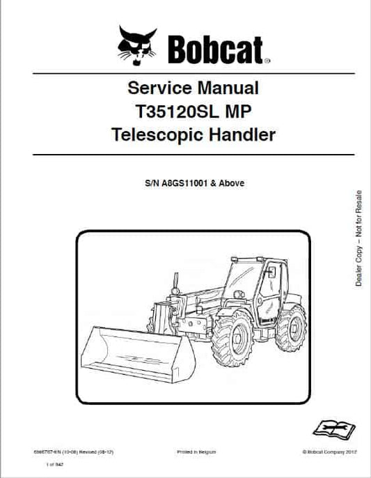 Bobcat T35.120SL MP versa Handler Telescopic Pdf Repair Service Manual