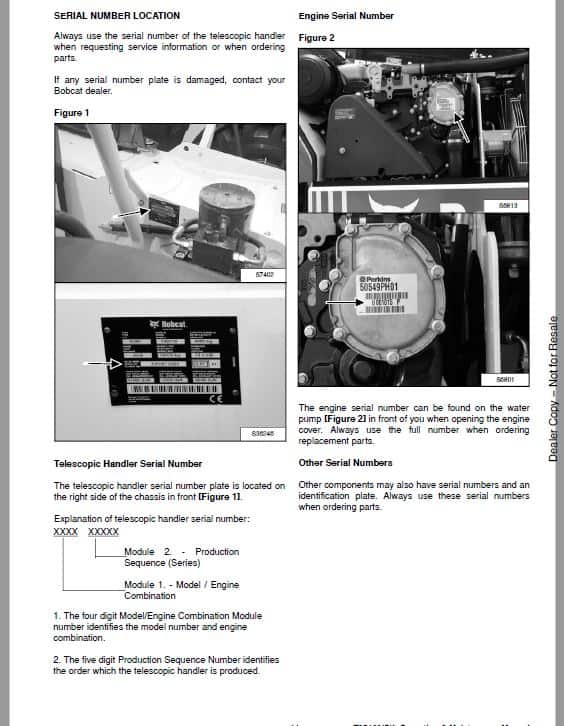 Bobcat T35.120SL MP versa Handler Telescopic Pdf Repair Service Manual Download