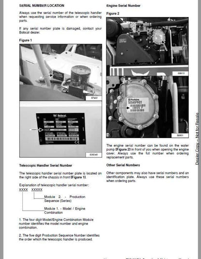 Bobcat T35.120SL MP versa Handler Telescopic Pdf Repair Service Manual 3