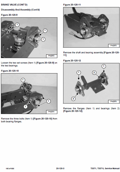 Bobcat T3571, T3571l Telescopic Handler Pdf Repair Service Manual 2