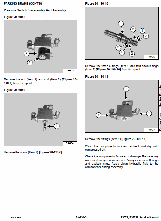 Bobcat T3571, T3571l Telescopic Handler Pdf Repair Service Manual 3