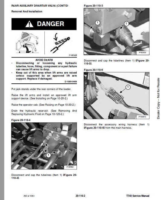 Bobcat T740 Compact Track Loader Pdf Repair Service Manual