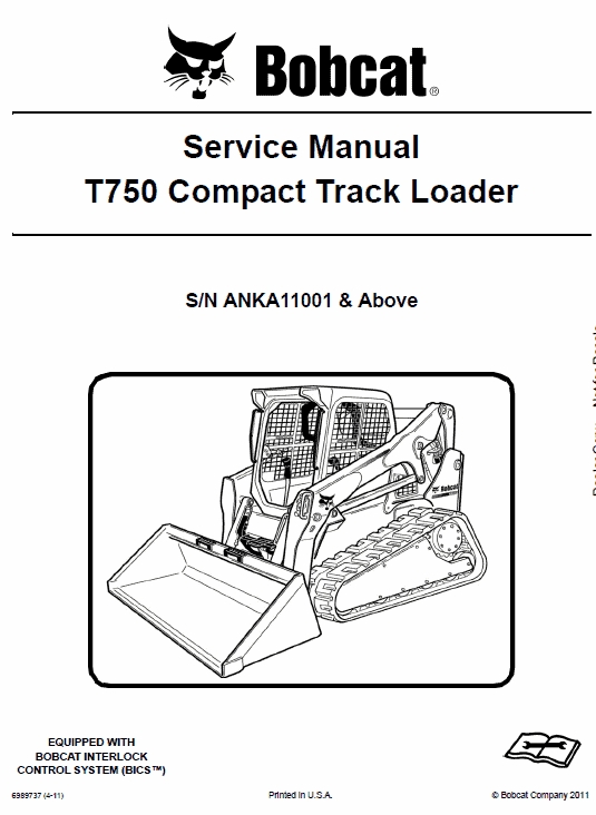 Bobcat T750 Compact Track Loader Pdf Repair Service Manual