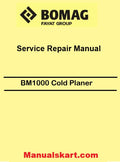 Bomag BM1000 Cold Planer Pdf Repair Service Manual 00891761
