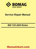 Bomag BW 125 ADH Combination Roller Pdf Repair Service Manual 00891456