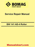 Bomag BW 141 AD-4 Roller Pdf Repair Service Manual 2008 00891092