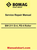 Bomag BW 211 D-4, PD-4 Roller Pdf Repair Service Manual 00891145
