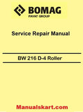Bomag BW 216 D-4 Roller Pdf Repair Service Manual 00891183