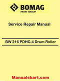 Bomag BW 216 PDHC-4 Single Drum Roller Pdf Service Manual 00891440