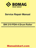 Bomag BW 219 PDH-4 Single Drum Roller Pdf Service Manual 00840178EN
