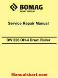 Bomag BW 226 DH-4 Single Drum Roller Pdf Service Manual 00840178EN