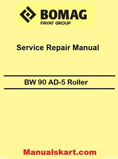 Bomag BW 90 AD-5 Roller Pdf Repair Service Manual 00892560
