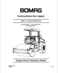 Bomag BW177 D, DH, PDH-50 Single drum roller Service Repair Manual