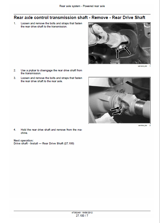 Case 1021F, 1121F Wheel Loader Pdf Repair Service Manual (Pb. No. 47392461) 2