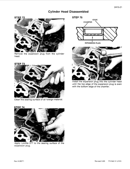 Case 1085C Excavator Cruz-air Pdf Repair Service Manual (Pb. No. 8-14930) 3