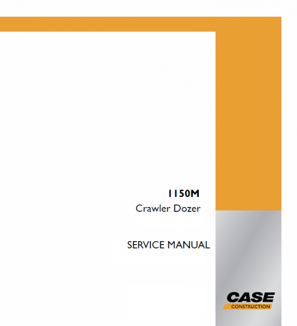 Case 1150M Crawler Dozer Long Track (LT) Pdf Repair Service Manual (Pin Nfdc11000 And Above)