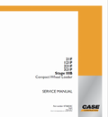 Case 121F XT, 121F ZB, 21F XT, 21F ZB, 221F HS, 221F STD, 321F HS, 321F Std Compact Wheel Loader Pdf Repair Service Manual (Stage IIIB)
