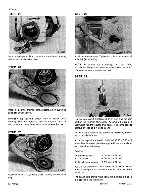 Case 1838 Uni-loader Skid Steer Loader Pdf Repair Service Manual (Pb. No. 7-61200, 7-61690)