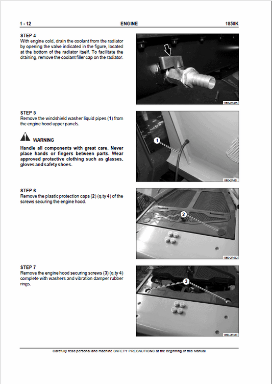 Case 1850K Crawler Dozer Bulldozer Pdf Repair Service Manual (Tier 3) (Pb. No. 87388581A)