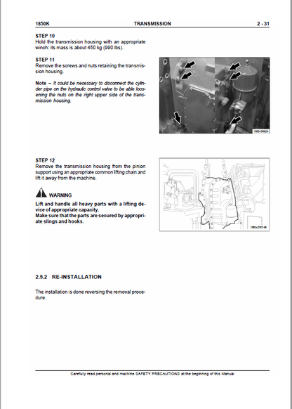 Case 1850K Crawler Dozer Bulldozer Pdf Repair Service Manual (Tier 3) (Pb. No. 87388581A) 3Case 2050M Crawler Dozer Extra Long Track (xlt) Bulldozer Pdf Repair Service Manual (Tier 4b (final) And Stage IIIB 2017) 2