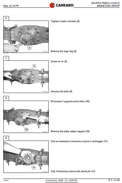 Case 21D, 121D, 221D, 321D Wheel Loader Technical Handbook and Pdf Repair Service Manual