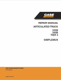 Case 335B, 340B Articulated Truck Simplemux Pdf Repair Service Manual (Pb. No. 87721320) Tier 3 NA