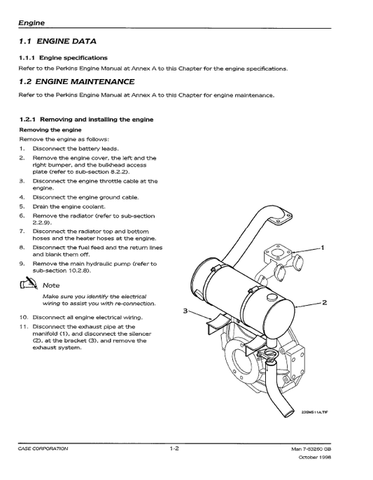 Case 50 Hydraulic Excavator Pdf Repair Service Manual (Pb. No. 7-21100)