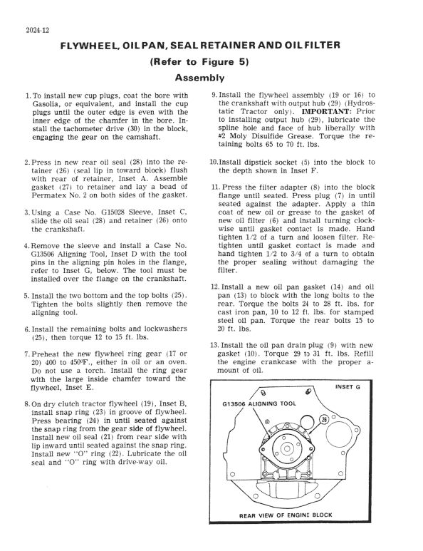 Case 500, W5, W5A Loader Pdf Repair Service Manual (Pb. No. 9-76231)